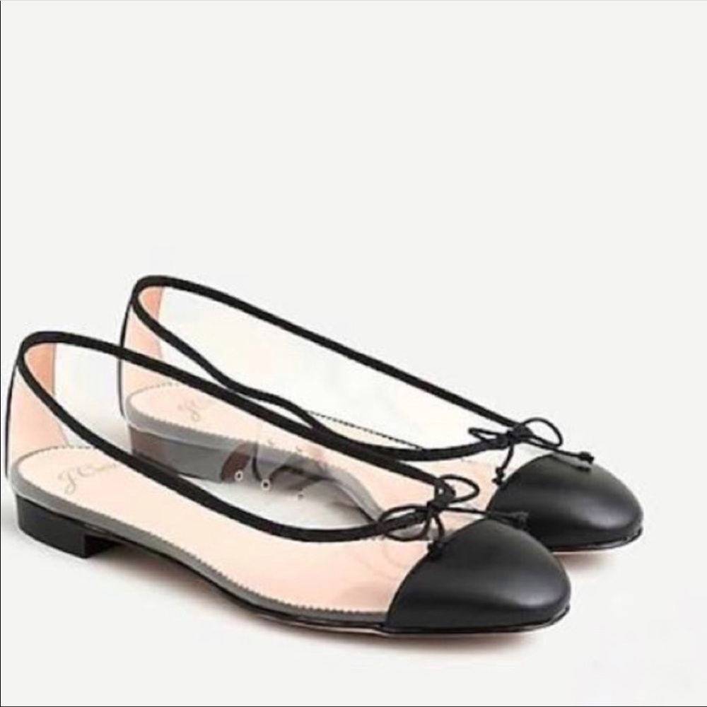 J. Crew Kiki Clear Ballet Flats